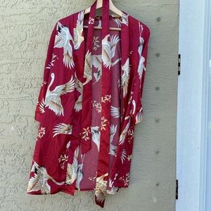 Silk style robe
